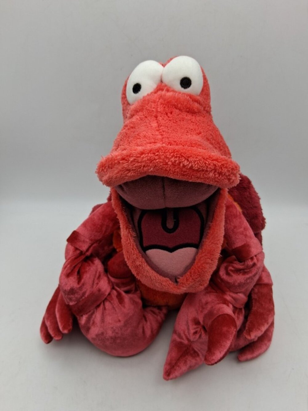 VTG Disney Large 15" Sebastian Little Mermaid Plush Toy Disney Store Bean Bag